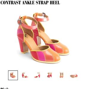 John Fluevog Attic Bianca (pink and orange)